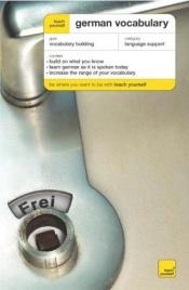 book cover of Teach Yourself German Vocabulary by Lisa Kahlen