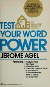 book cover of Test Your Word Power by Jerome Agel