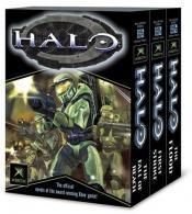 book cover of Halo: "The Flood", "First Strike", "The Fall of Reach": "The Flood", "First Strike", "The Fall of Reach" by Eric Nylund