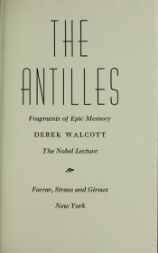 book cover of The Antilles by Derek Walcott