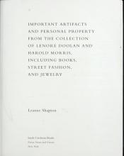 book cover of Important Artifacts And Personal Property From Collection by Leanne Shapton