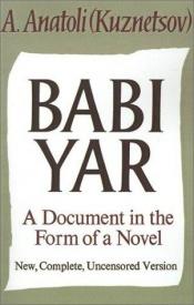 book cover of Бабий Яр by Анатолий Васильевич Кузнецов