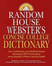 book cover of Random House Webster's Concise College Dictionary by Random House