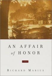 book cover of An affair of honor by Richard Marius