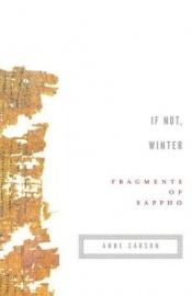 book cover of If Not, Winter : Fragments of Sappho by Szapphó