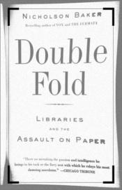 book cover of Double Fold by Nicholson Baker