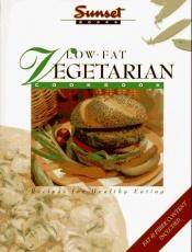book cover of Low-fat vegetarian cookbook by Sunset