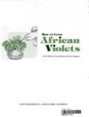 book cover of How to grow African violets by Sunset