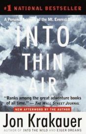 book cover of Into Thin Air by Jon Krakauer