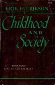 book cover of Erikson Childhood & Society by Erik Erikson