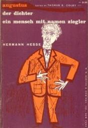book cover of Augustus; Der Dichter; Ein Mensch Mit Namen Ziegler by هرمان هيسه