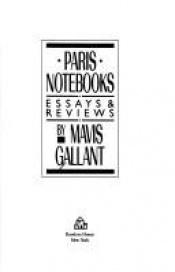 book cover of Paris notebooks by Mavis Gallant