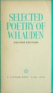 book cover of Selected poetry of W. H. Auden by डबल्यू एच आडेन