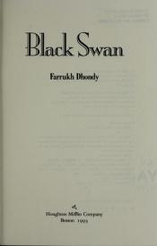 book cover of Black Swan by Farrukh Dhondy