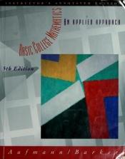 book cover of Basic College Mathematics: An Applied Approach by Richard N. Aufmann