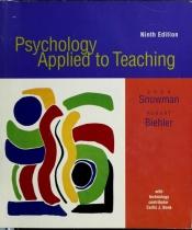 book cover of Psychology Applied To Teaching by Jack Snowman