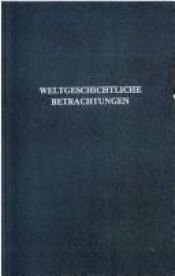 book cover of Reflections on history by Jakob Christoph Burckhardt
