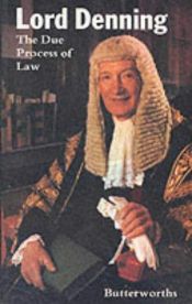 book cover of Due Process of Law by Alfred Lord Denning