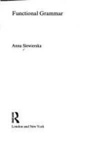 book cover of Functional Grammar (Linguistic Theory Guides) by Anna Siewierska