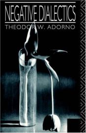 book cover of Dialética Negativa by Theodor W. Adorno