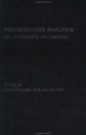 book cover of Performance Analysis; An Introductory Coursebook by Colin Counsell