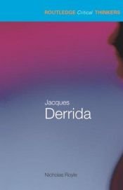book cover of Jacques Derrida by Nicholas Royle