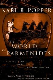 book cover of The world of Parmenides by Карл Попер