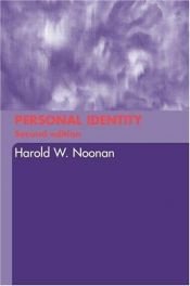 book cover of Personal identity by Harold W. Noonan