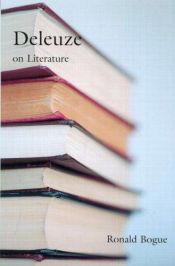 book cover of Deleuze on Literature by Ronald Bogue