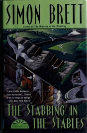 book cover of The Stabbing in the Stables by Simon Brett