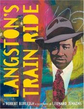 book cover of Langston's train ride by Robert Burleigh