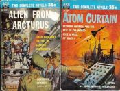 book cover of The Atom Curtain (Classic Ace Double, D-139) by Gordon R. Dickson