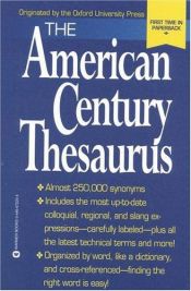 book cover of The American Century Thesaurus by Laurence Urdang