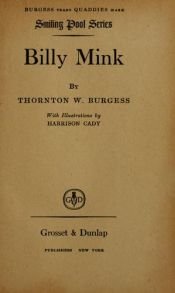 book cover of Billy Mink by Thorton W. Burgess