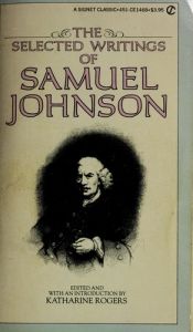 book cover of Johnson, The Selected Writings of Samuel by Samuel Johnson