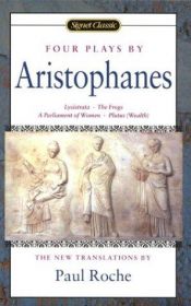 book cover of Four Plays by Aristophanes: Lysistrata by Aristofane