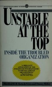 book cover of Unstable at the Top (Mentor Executive Library) by Manfred F. R. Kets de Vries