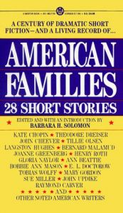 book cover of American Families: 28 Short Stories by Various