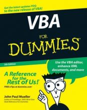 book cover of VBA for Dummies by John Paul Mueller