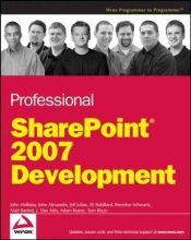 book cover of Professional SharePoint 2007 development by John Holliday