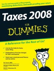 book cover of Taxes 2008 For Dummies by Eric Tyson