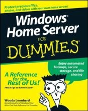 book cover of Windows Home Server for Dummies by Woody Leonhard