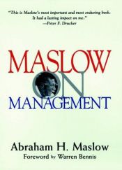 book cover of Maslow on management by Abraham Maslow