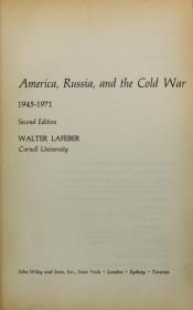 book cover of America, Russia and the Cold War, 1945-71 (America in Crisis) by Walter LaFeber