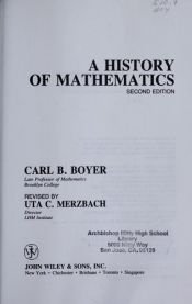 book cover of A History of Mathematics by Carl B. Boyer