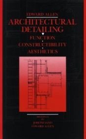book cover of Architectural Detailing: Function - Constructibility - Aesthetics by Edward Allen