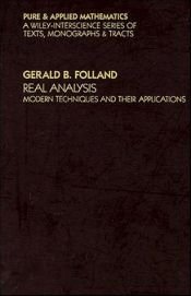 book cover of Real Analysis: Modern Techniques and Their Applications by Gerald B. Folland