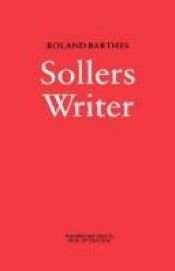 book cover of Writer Sollers by רולאן בארת