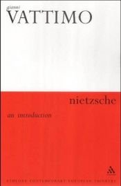 book cover of Nietzsche (Athlone Contemporary European Thinkers) by Gianni Vattimo