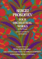 book cover of Four orchestral works by Serge Prokofiev